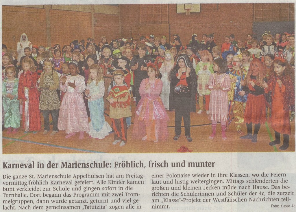 Karneval, 08.02.2013, Zeitung