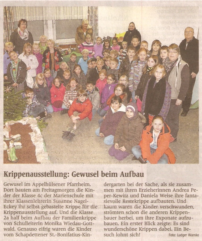 Krippenausstellung WN Bericht, 08.12.2012