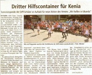 Tornisteraktion, Zeitung WA_3.7.12