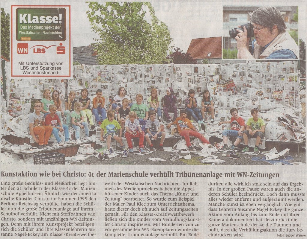 Wie-Christo Zeitungsartikel WN vom 14.06.2013