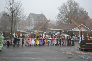 Polonaise auf dem Schulhof