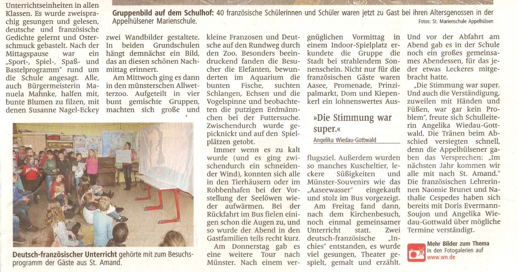 2016_03_22 WN Text u Bild Schüleraustausch unten