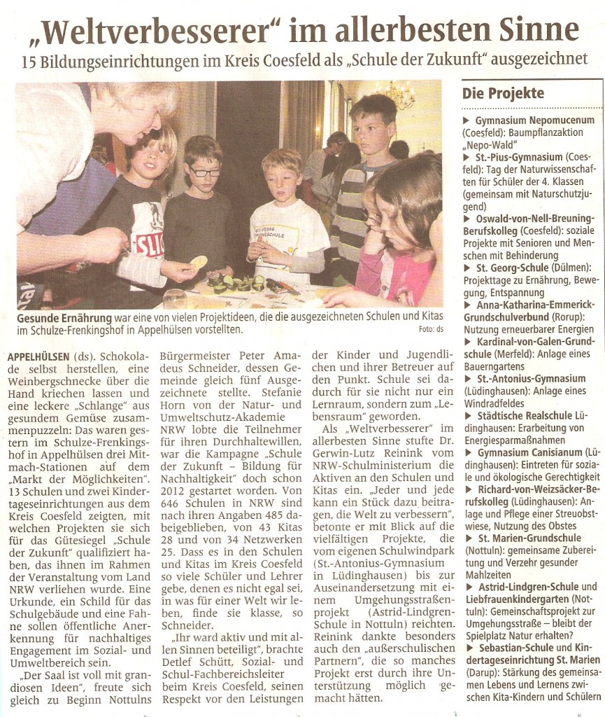 2015_05_07 nua Zertifeier Artikel WN Coesfeld