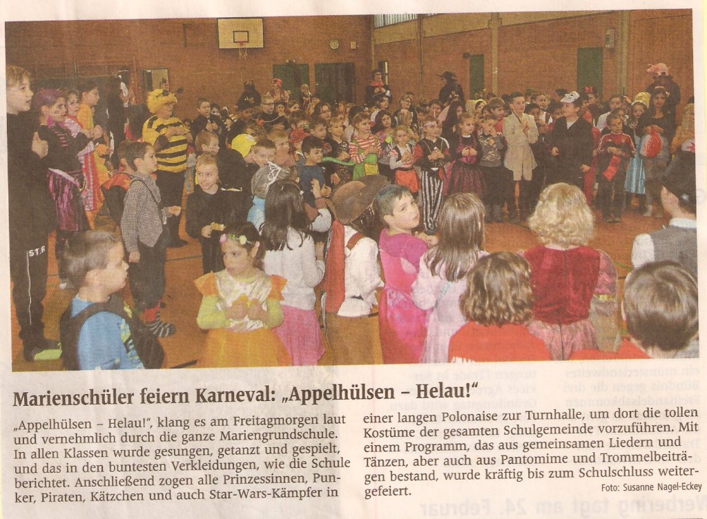 2016_02_09 WN Bericht Schulkarneval